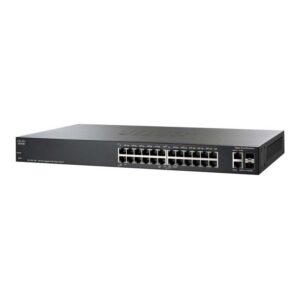 24 10/100/1000 ports, 2 combo mini-GBIC ports - PoE support on 12 ports with 100W power budget